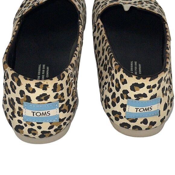 TOMS Womens Alpargata Cupsole Slip On‎ Flat Comfor Shoes Leopard Print Size 7.5 - Picture 7 of 9